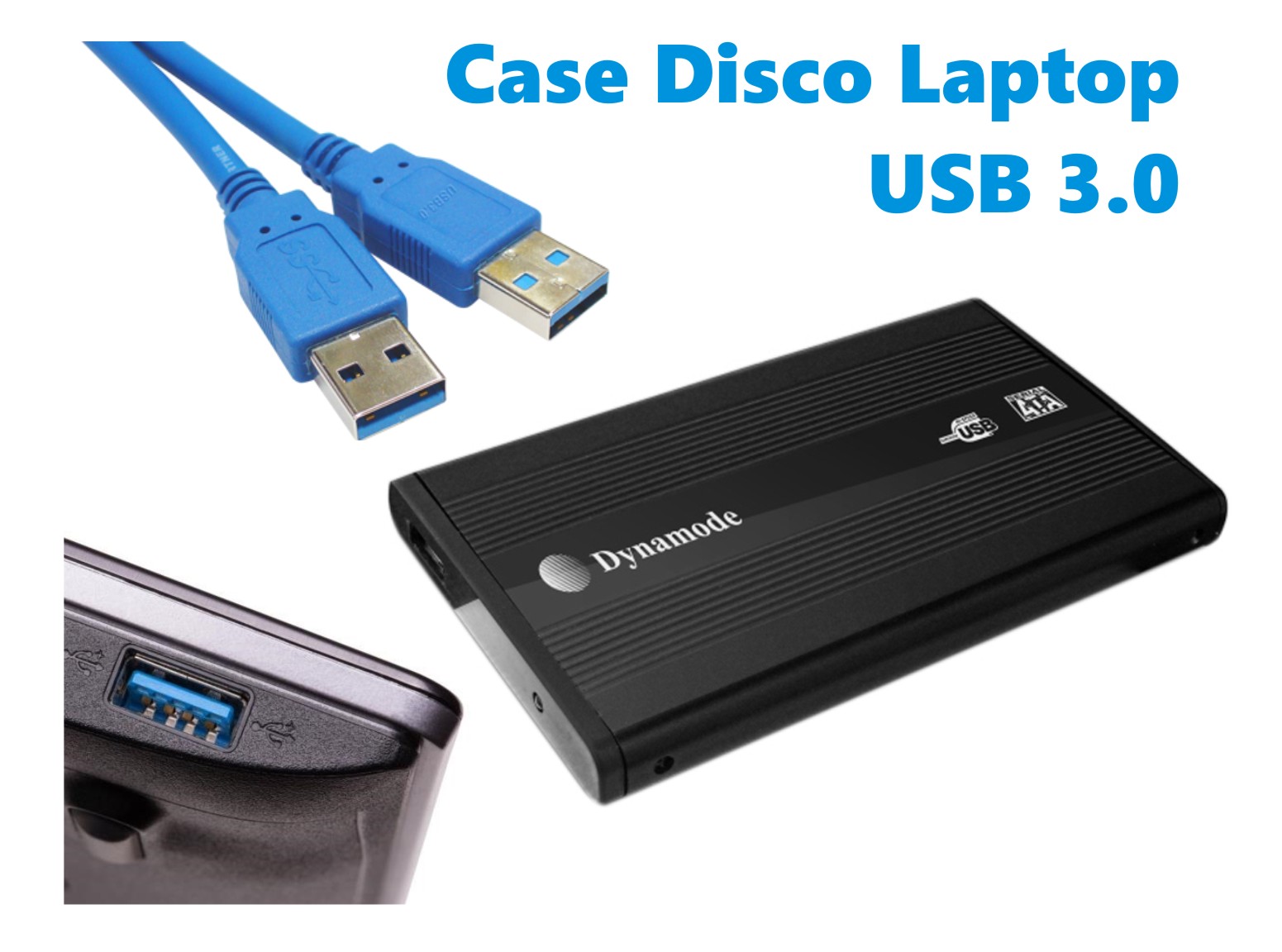 Case externo para Disco Duro de 2.5” a USB 3.0 + – MarBol System